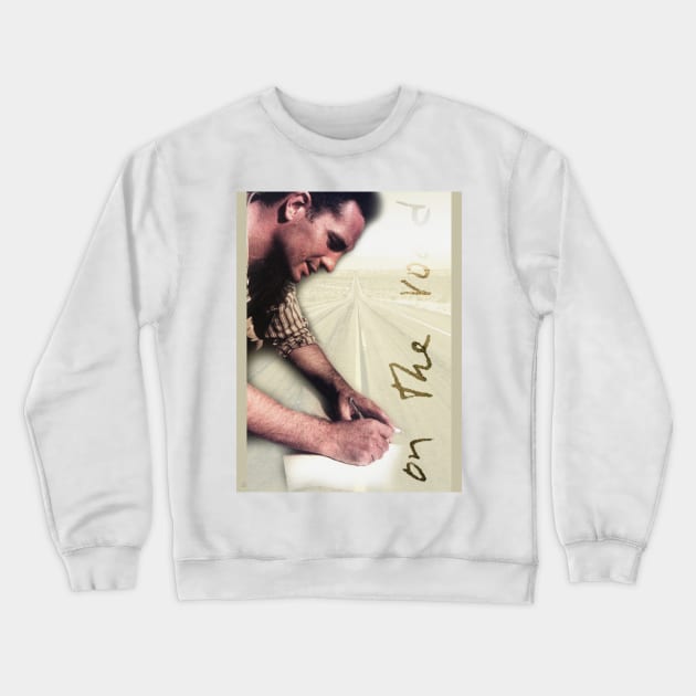 Jack Kerouac Collage Portrait Crewneck Sweatshirt by Dez53